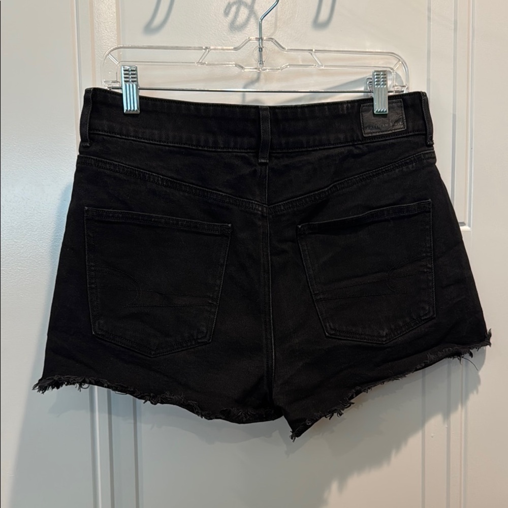 American Eagle Outfitters Black Cut-Off Jean Shorts